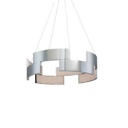Dweled Trap 20in LED Pendant 3000K in Chrome PD-958